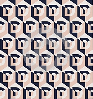 Beautiful Seamless pattern in big Ã¢â¬Å D Ã¢â¬Â typo decoration with gemetric play form photo